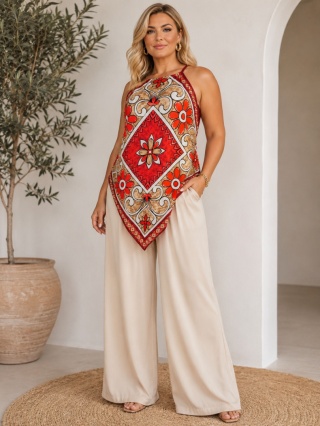 Bluzka chustka czerwona